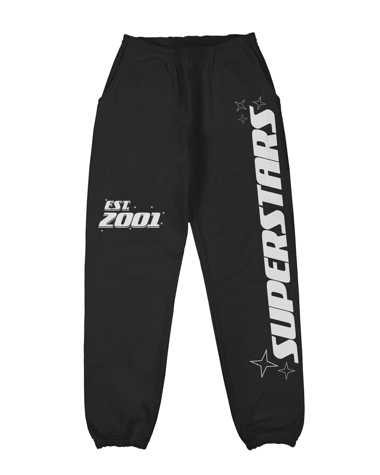Black Superstars Sweatpants