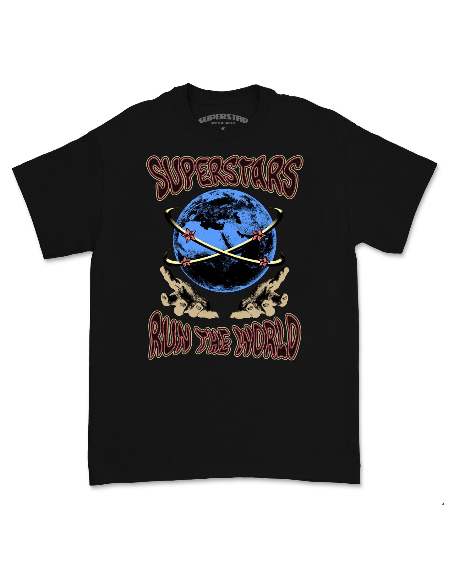 Superstars Run the World Black Tee