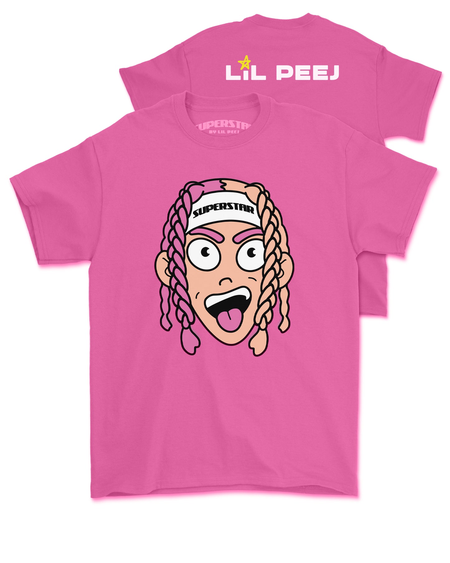 Lil Peej Pink Cartoon Shirt